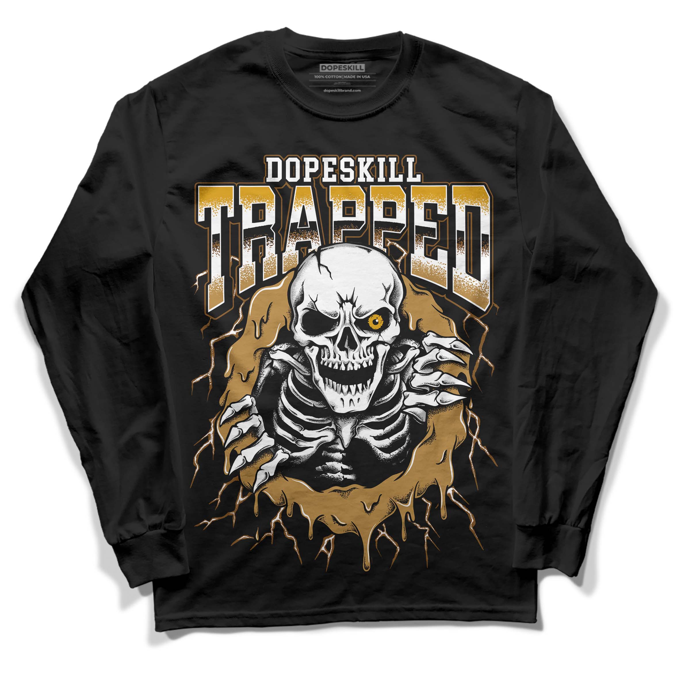 Wheat 13s superstreetwear Long Sleeve T-Shirt Trapped Halloween Graphic