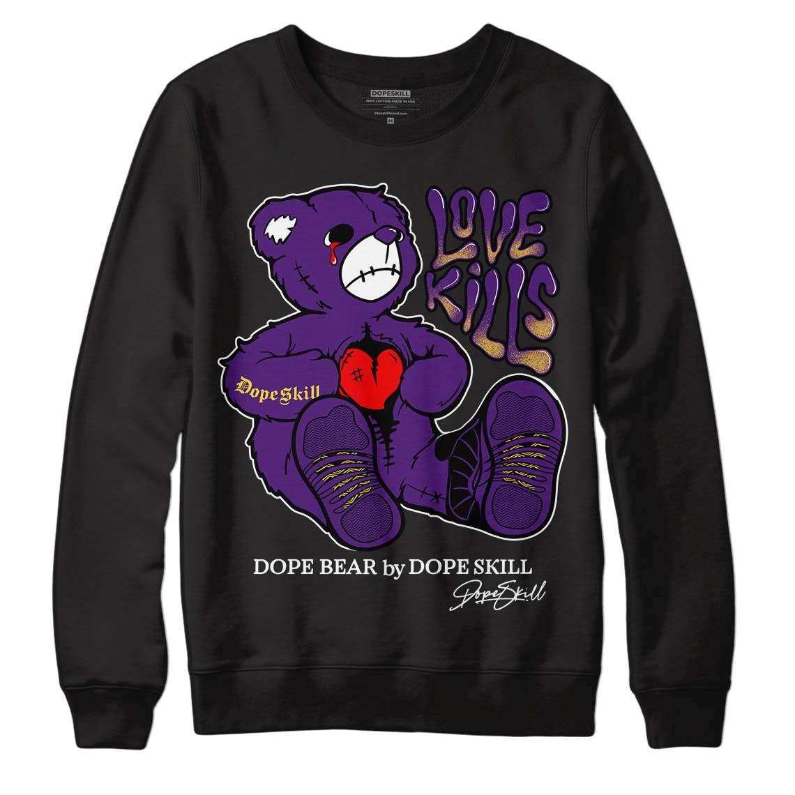 Field Purple 12s superstreetwear Sweatshirt Love Kills Graphic