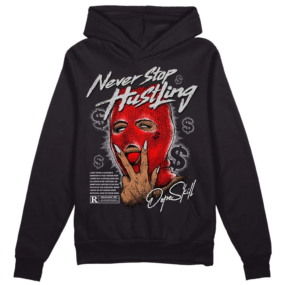 Cherry 12s superstreetwear Hoodie Sweatshirt Never Stop Hustling Graphic
