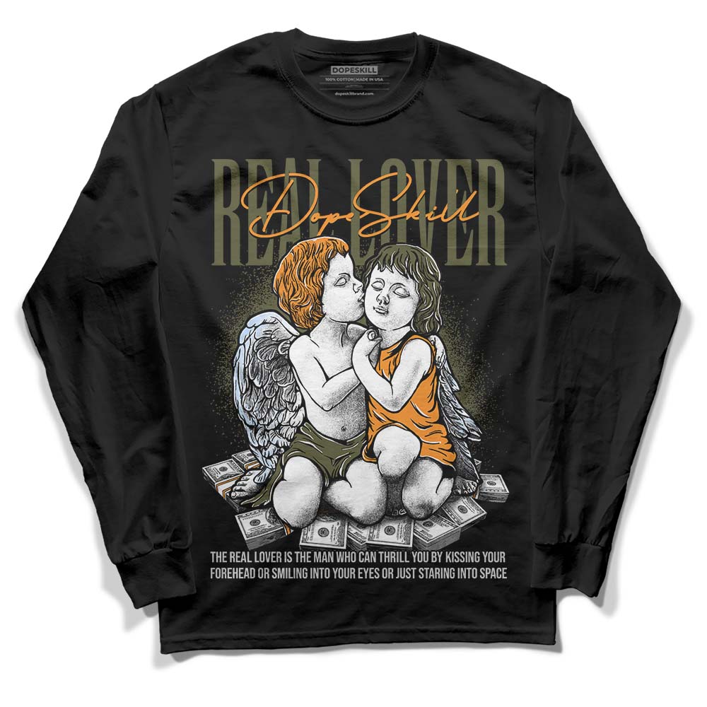 Olive 5s superstreetwear Long Sleeve T-Shirt Real Lover Graphic