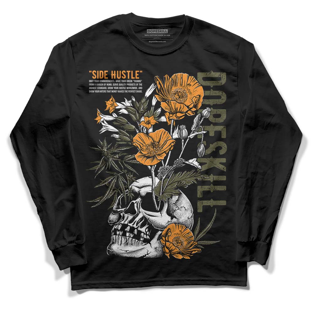 Olive 5s superstreetwear Long Sleeve T-Shirt Side Hustle Graphic