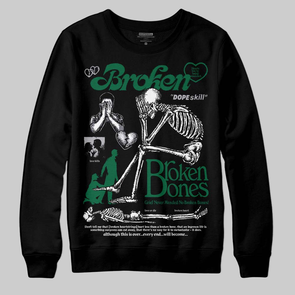 GT-2160 Shamrock Green superstreetwear Sweatshirt Broken Bones Graphic