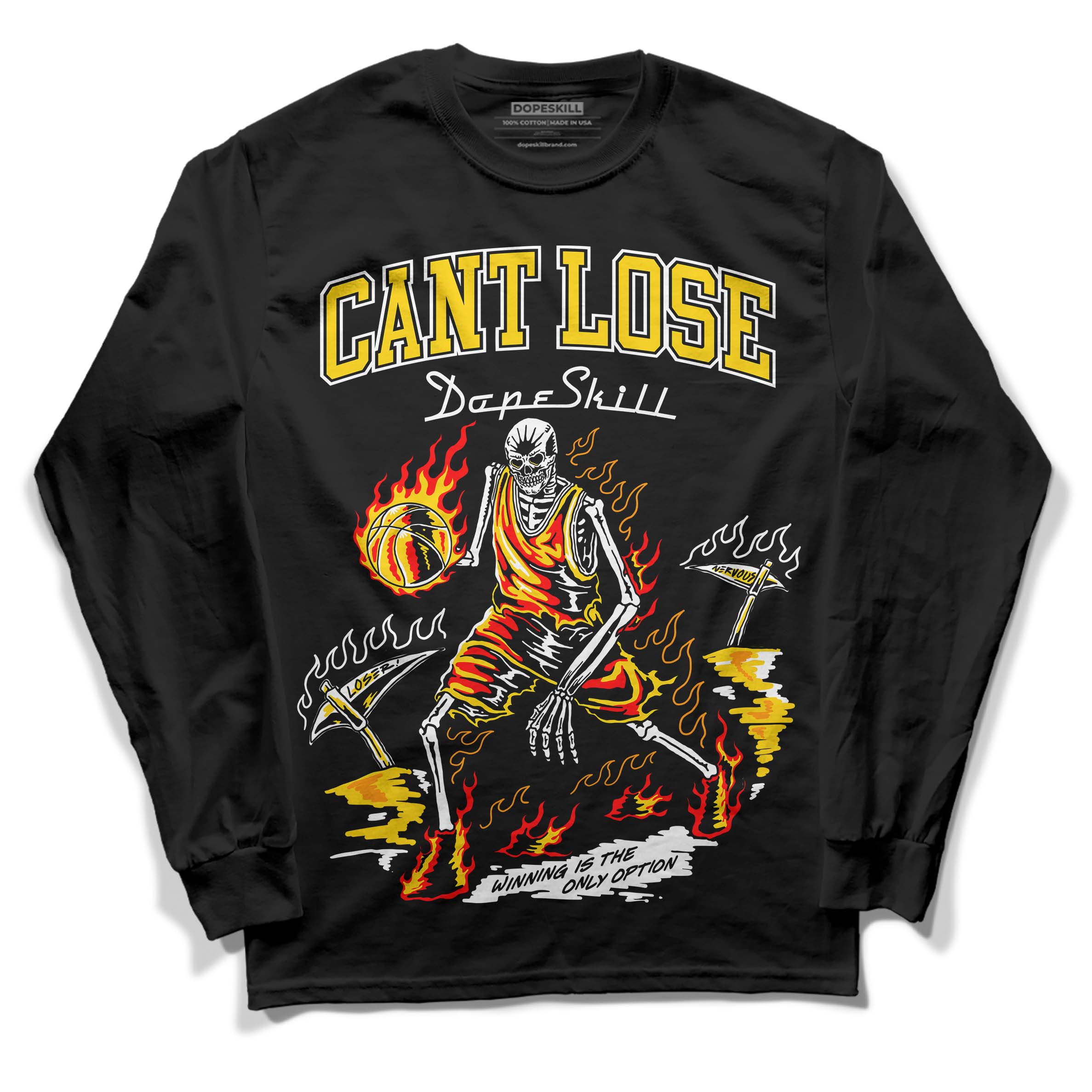 Yellow Ochre 6s superstreetwear Long Sleeve T-Shirt Cant Lose Graphic