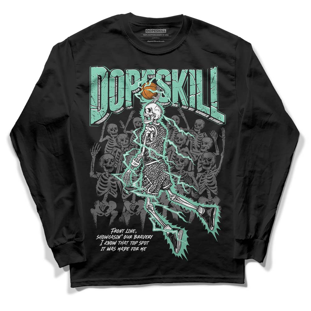 Green Glow 3s superstreetwear Long Sleeve T-Shirt Thunder Dunk Graphic