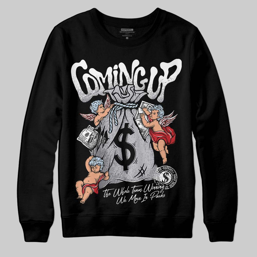 Black Metallic Reimagined 5s superstreetwear Sweatshirt Money Bag Coming Up Graphic