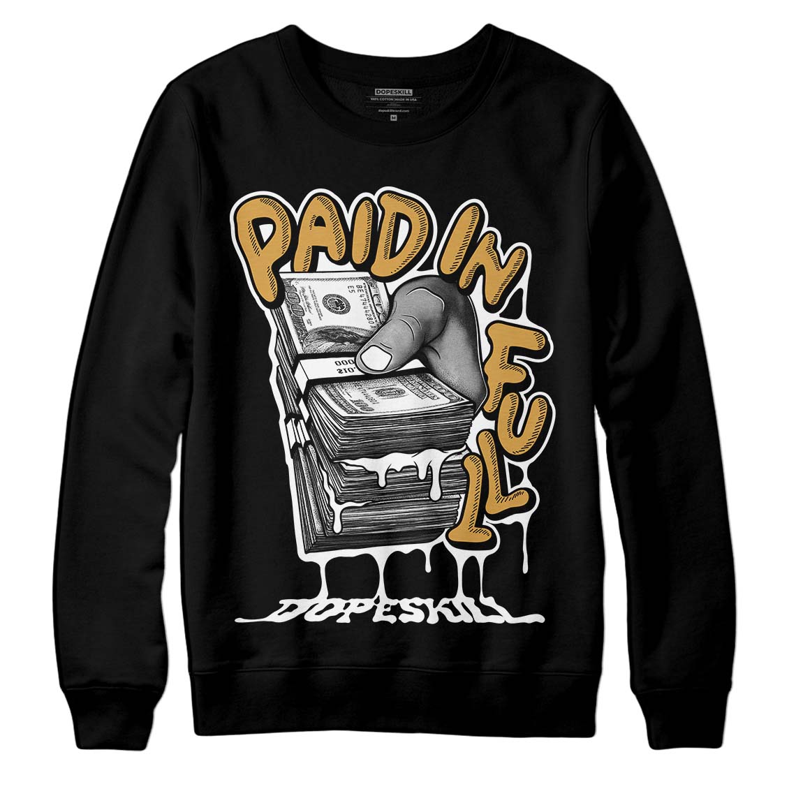 Gratitude 11s superstreetwear Sweatshirt Paid In Full Graphic