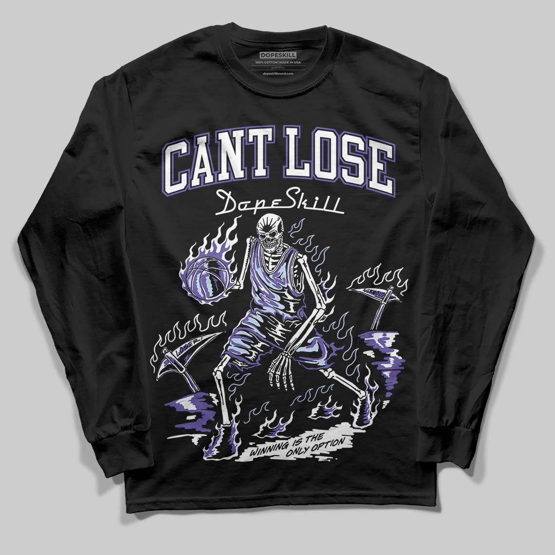 Grape 5s superstreetwear Long Sleeve T-Shirt Cant Lose Graphic