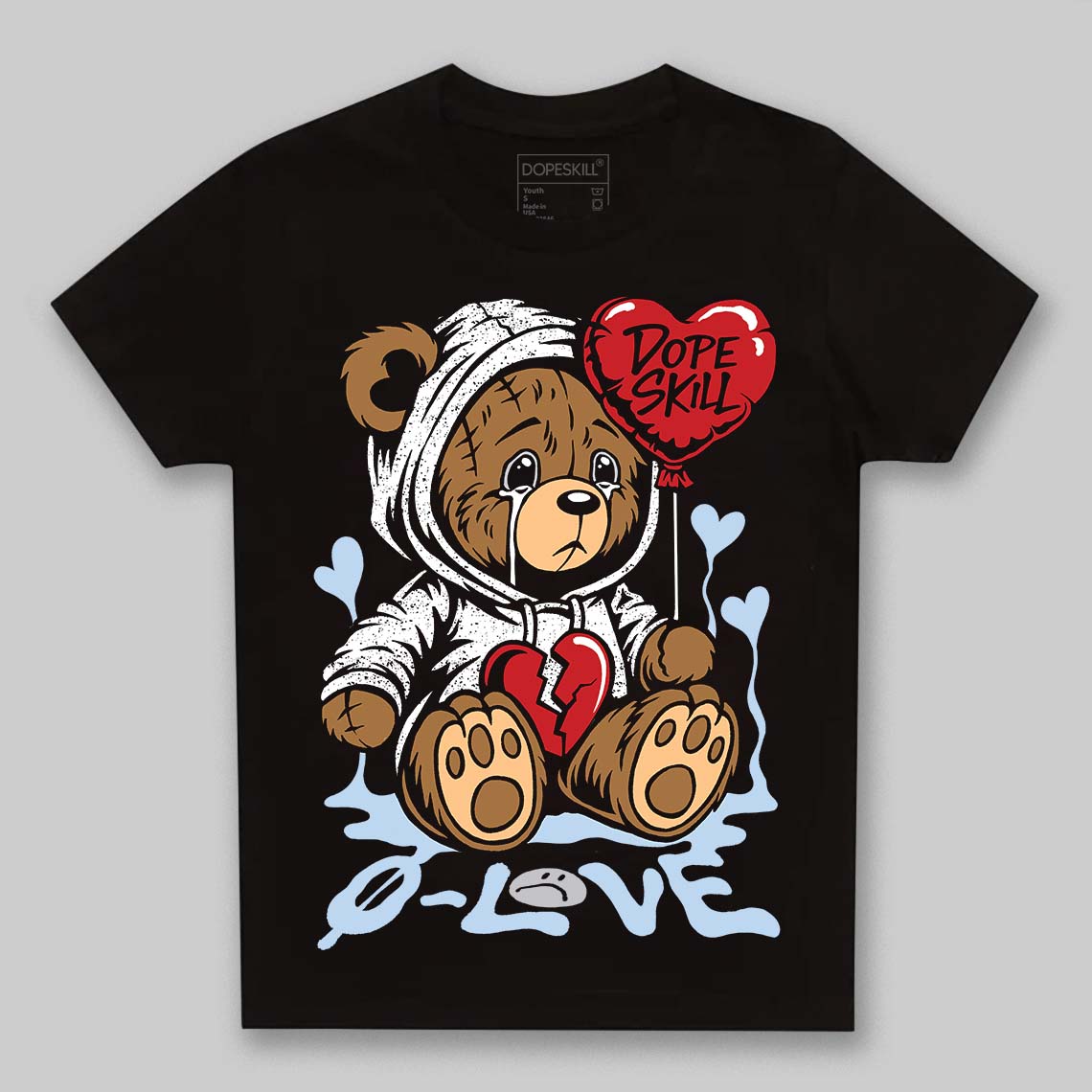 Black Metallic Reimagined 5s superstreetwear Toddler Kids T-shirt Broken Bear Graphic