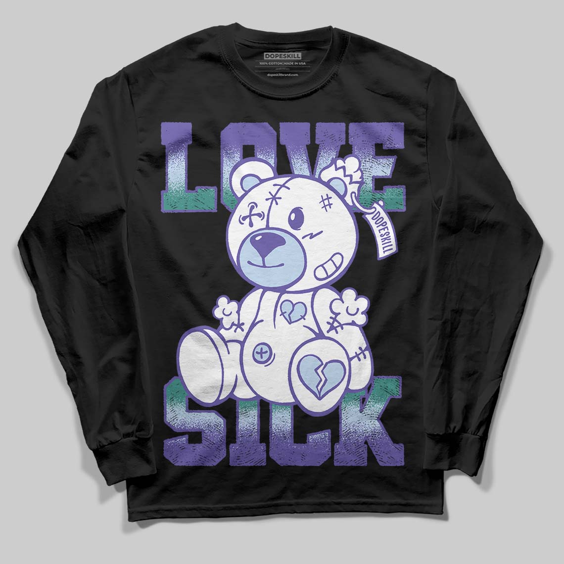 Grape 5s superstreetwear Long Sleeve T-Shirt Love Sick Graphic