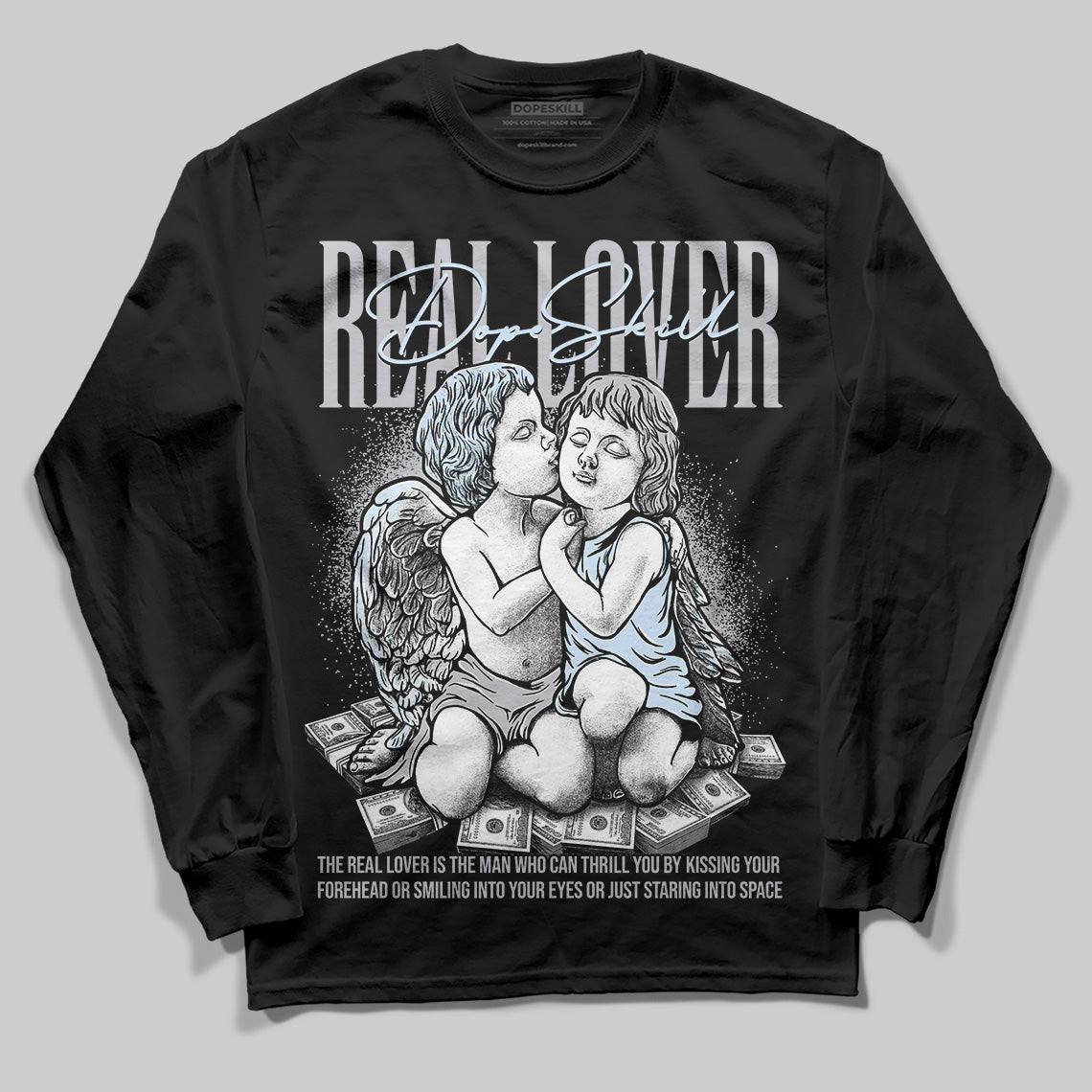 Cement Grey 11s superstreetwear Long Sleeve T-Shirt Real Lover Graphic