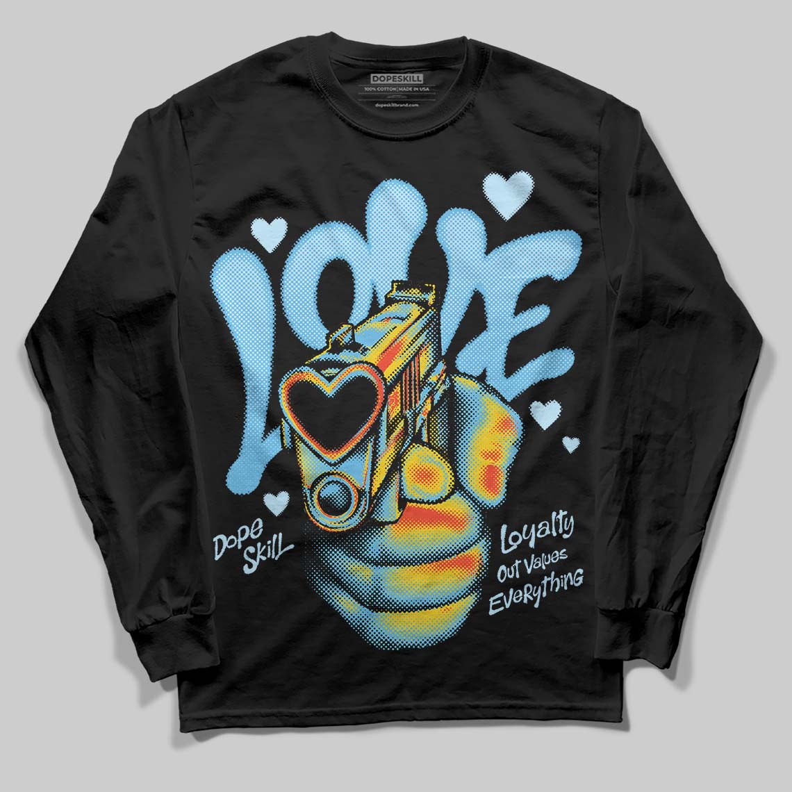Legend Blue 11s superstreetwear Long Sleeve T-Shirt Love Shot Graphic