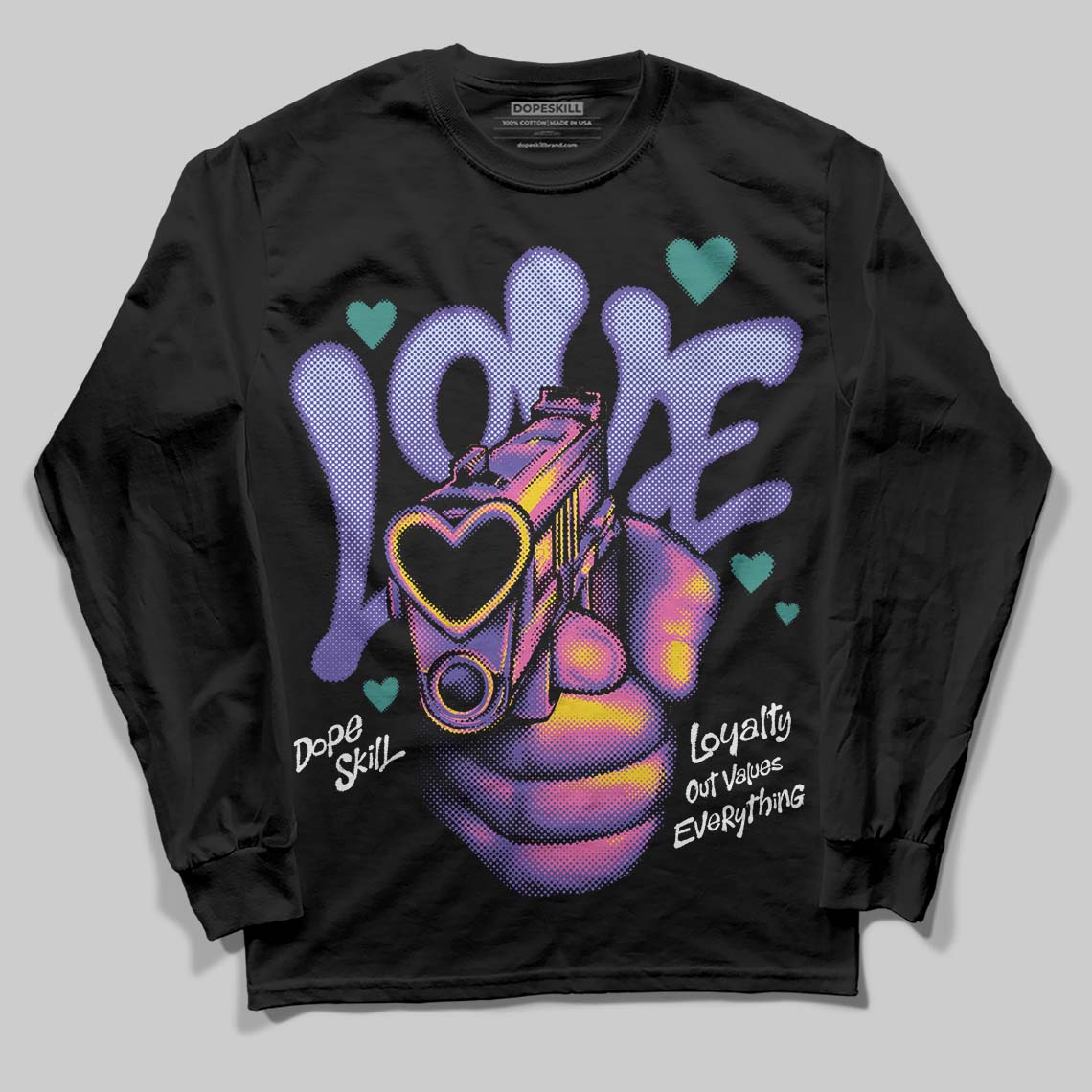 Grape 5s superstreetwear Long Sleeve T-Shirt Love Shot Graphic