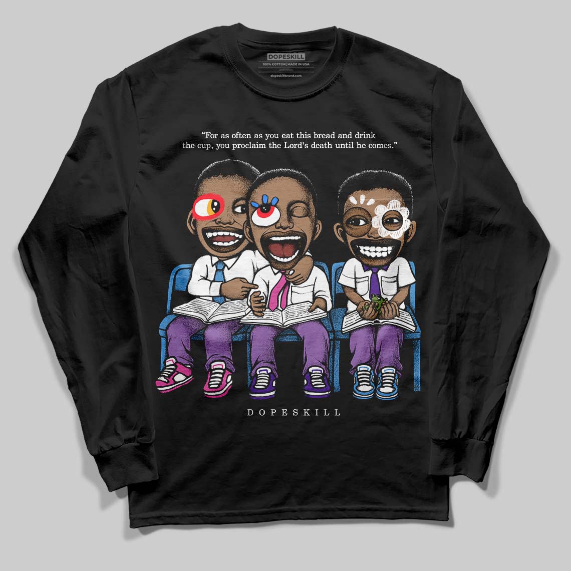PURPLE Collection superstreetwear Long Sleeve T-Shirt First Sunday Graphic