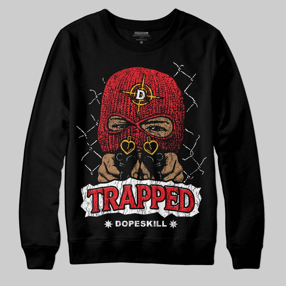 Red Collection superstreetwear Sweatshirt New Trapped Graphic