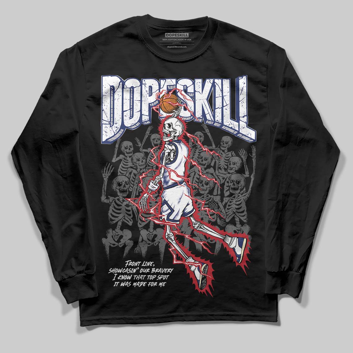 Rare Air Deep Royal Blue 1s superstreetwear Long Sleeve T-Shirt Thunder Dunk Graphic