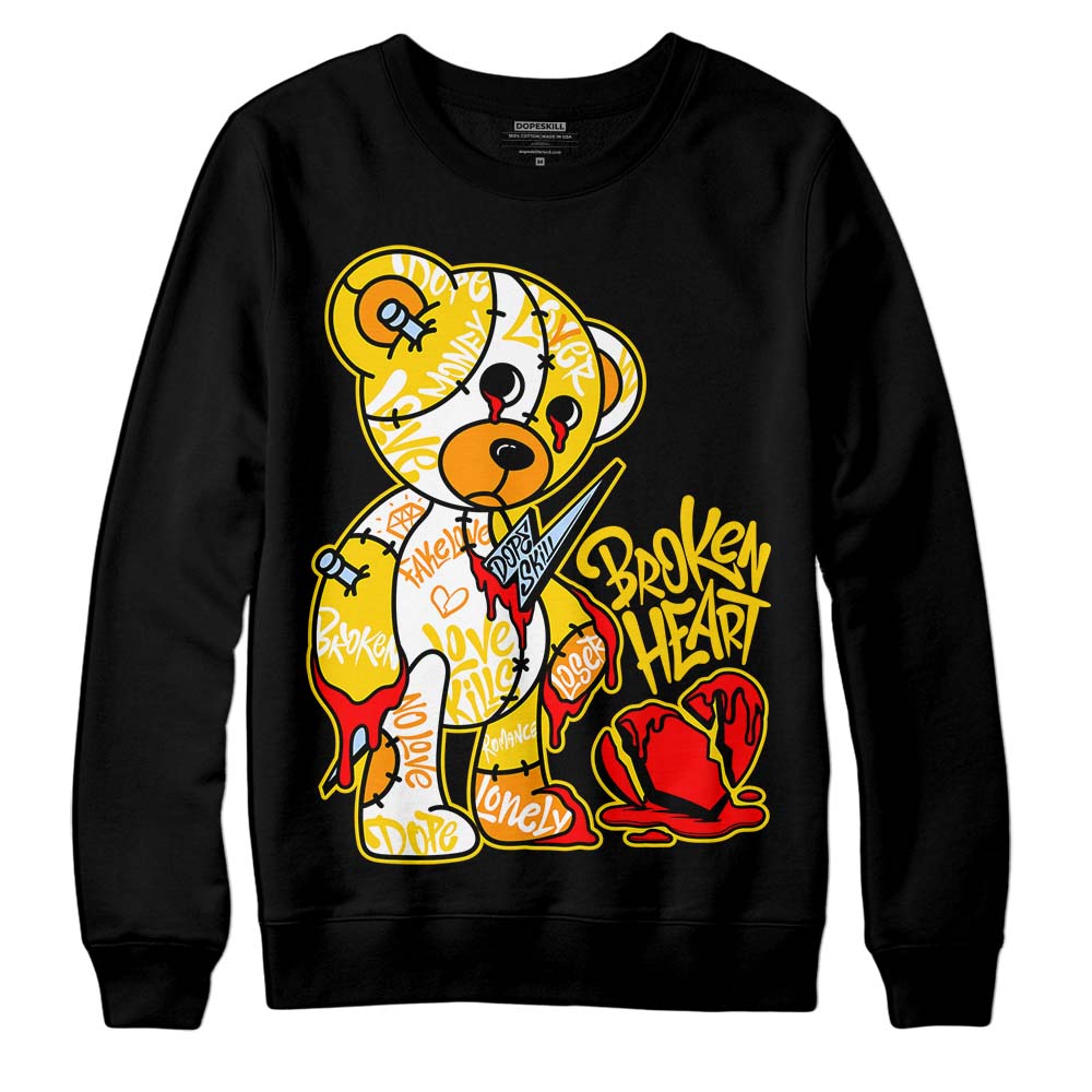 Yellow Ochre 6s superstreetwear Sweatshirt Broken Heart Graphic