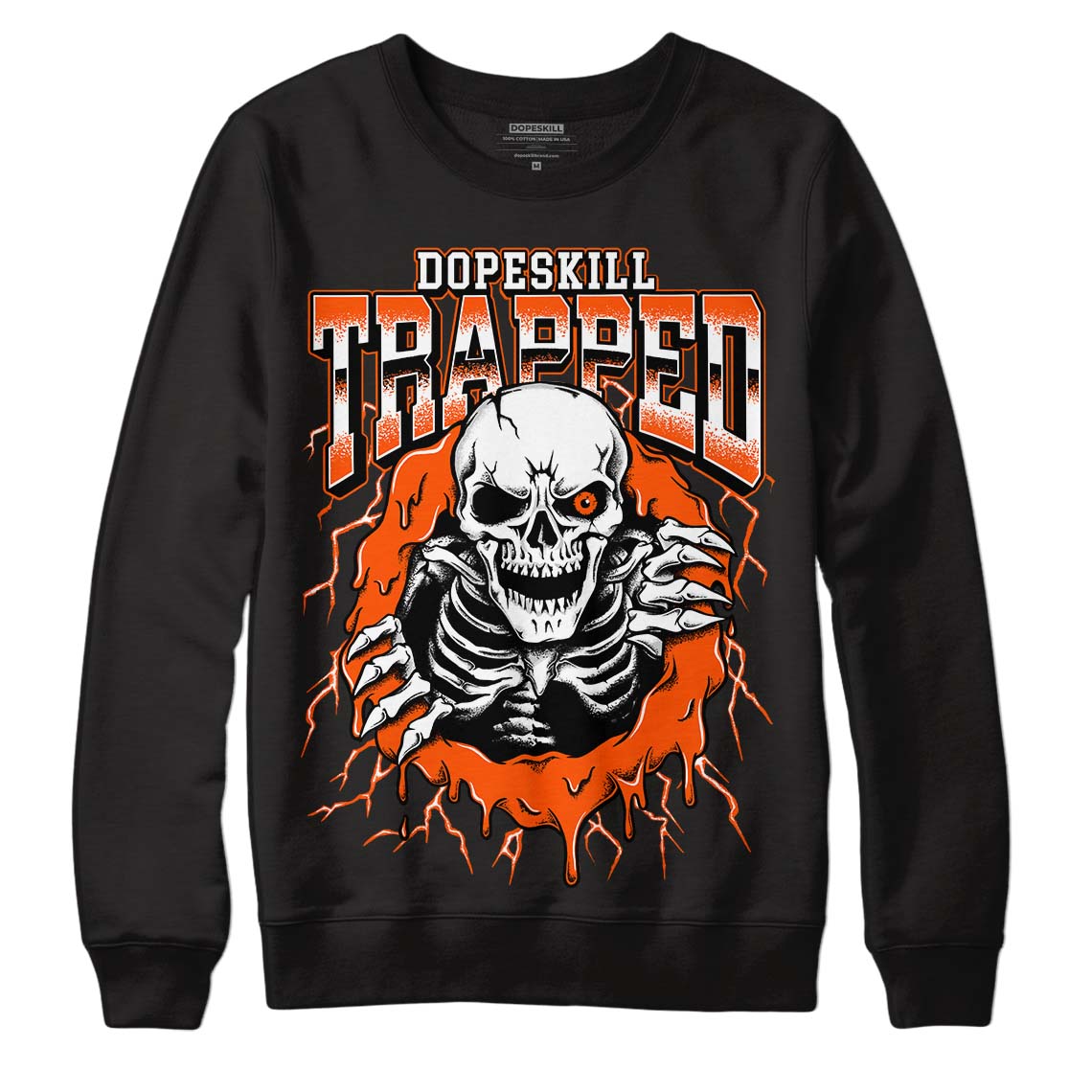 Orange Milk superstreetwear Sweatshirt Trapped Halloween Graphic