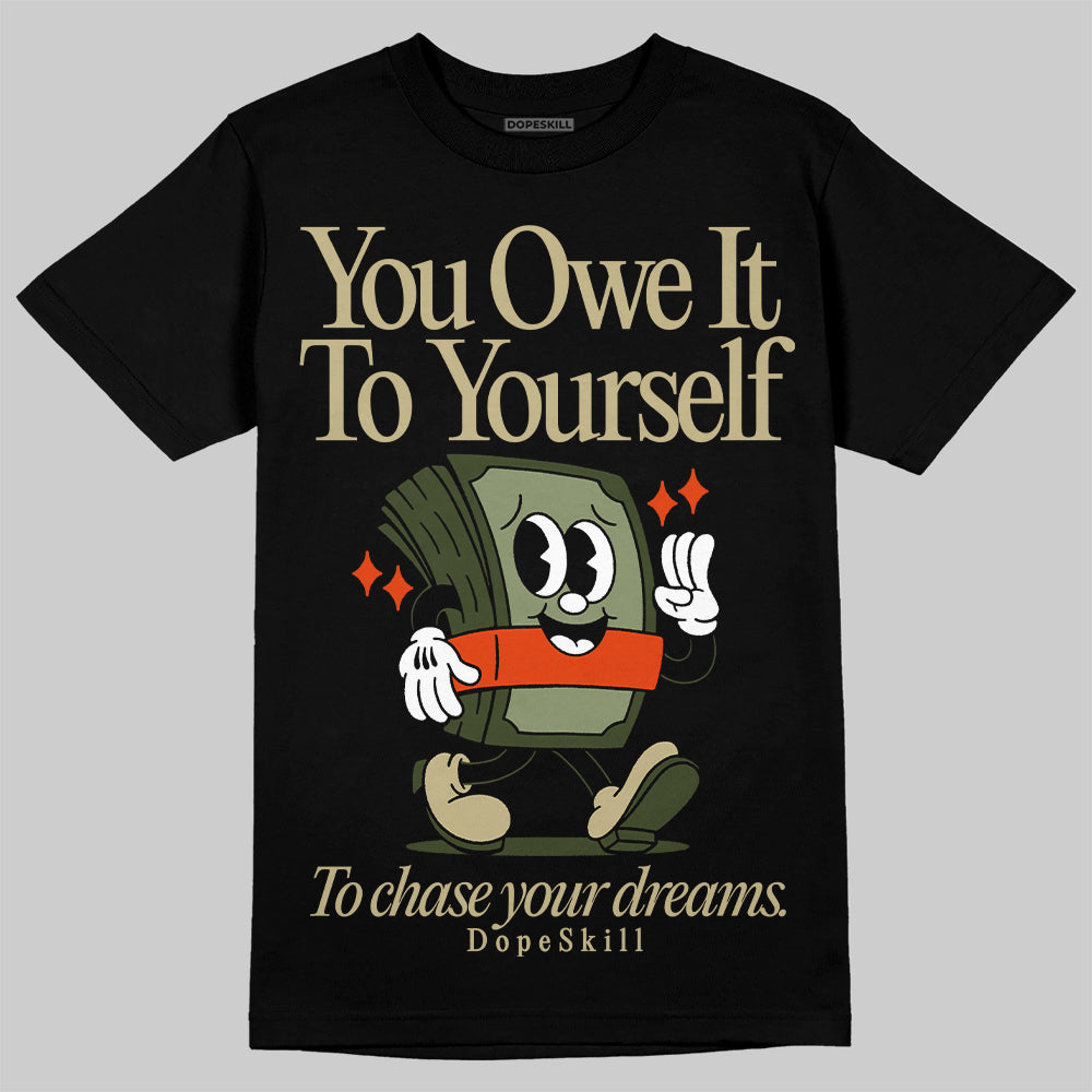 Olive Collection superstreetwear T-Shirt Owe It To Yourself Graphic