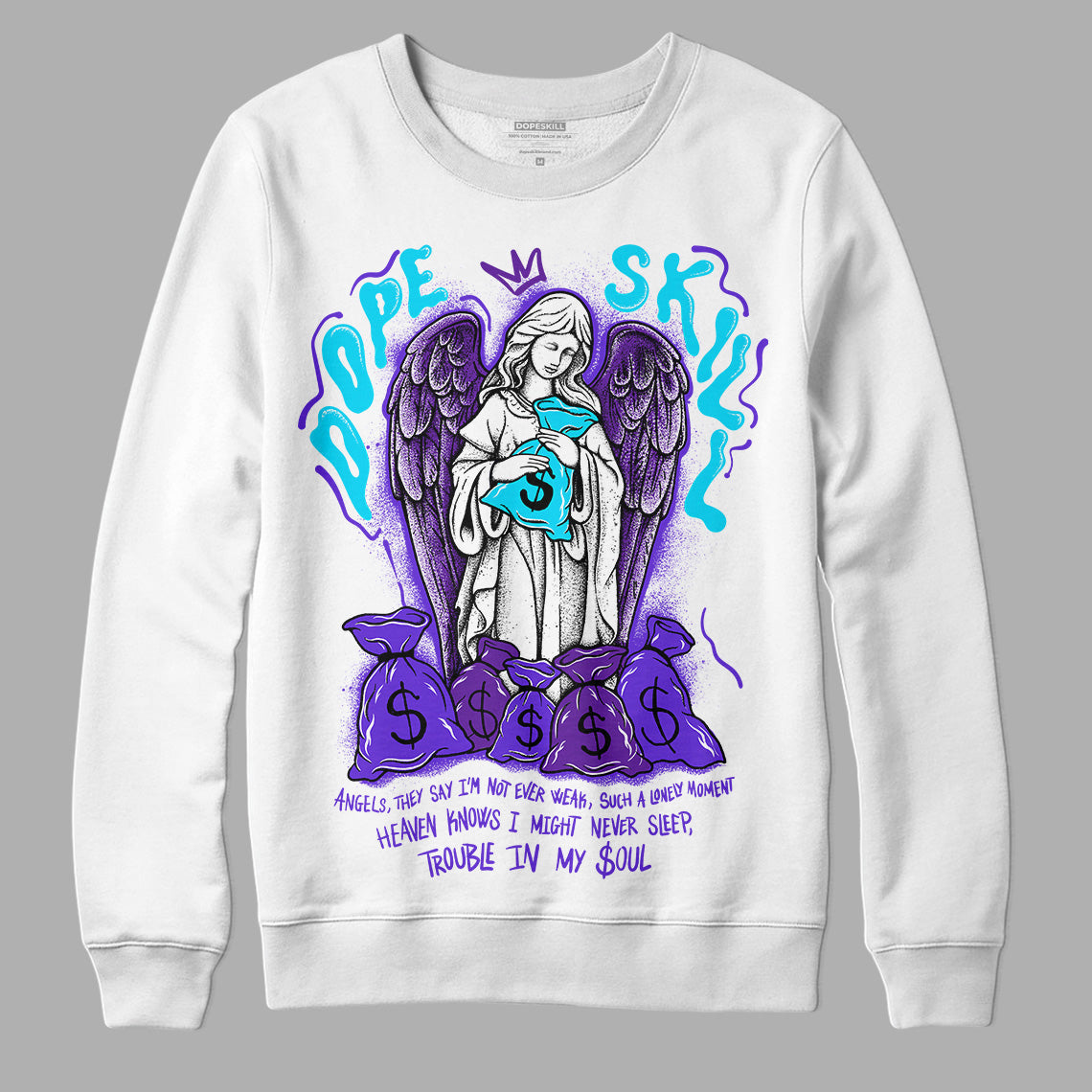 Aqua 6s superstreetwear Sweatshirt Angels Graphic
