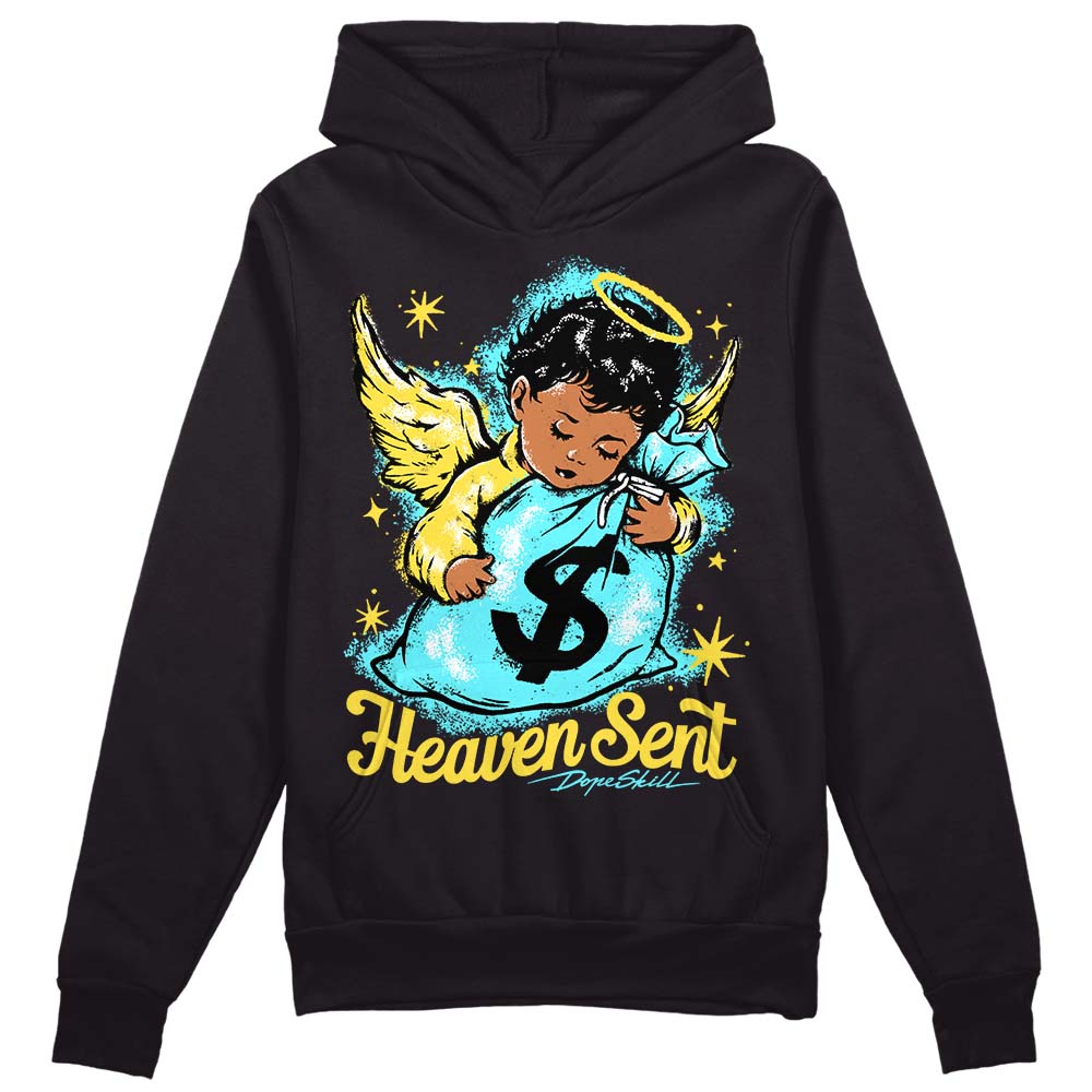 Aqua 5s superstreetwear Hoodie Sweatshirt Heaven Sent Graphic