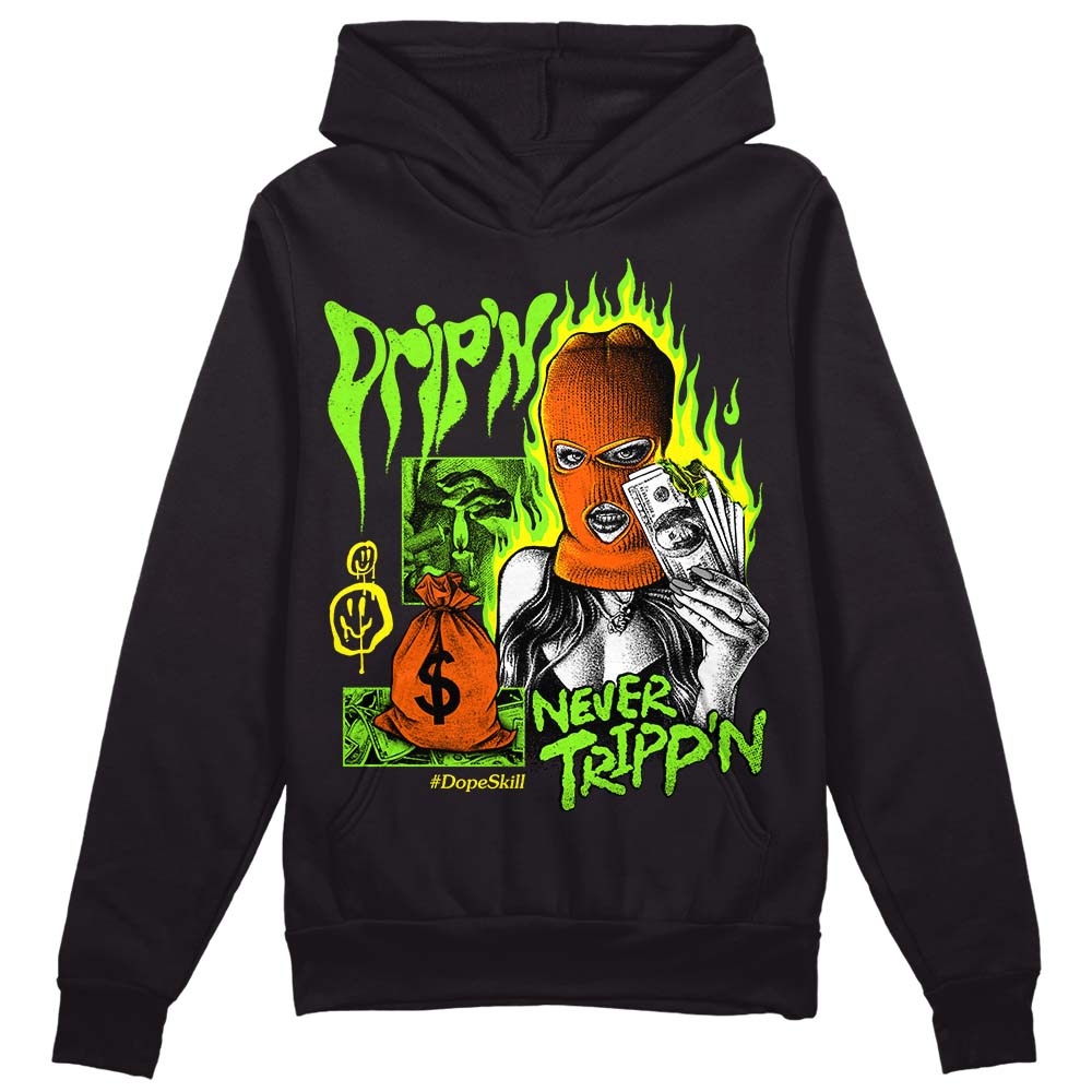 Neon Green Collection superstreetwear Hoodie Sweatshirt Drip'n Never Tripp'n Graphic