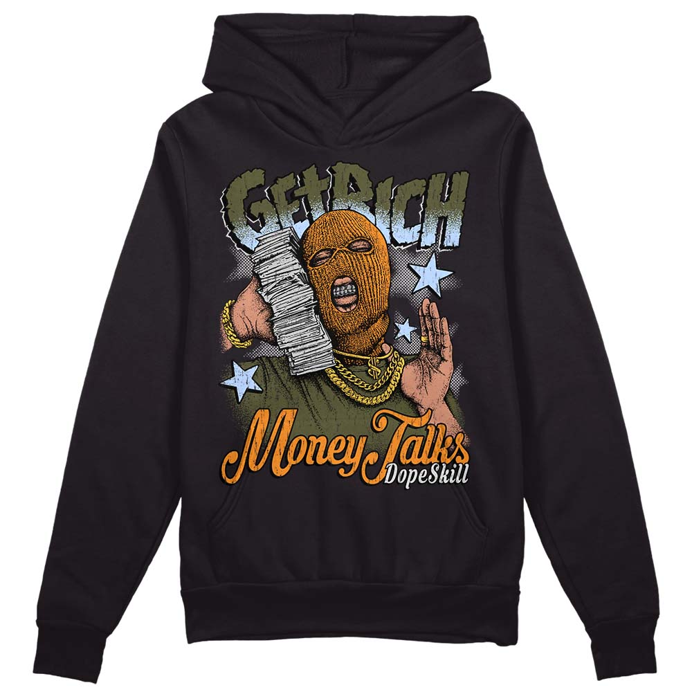 Olive 5s superstreetwear Hoodie Sweatshirt Get Rich Graphic