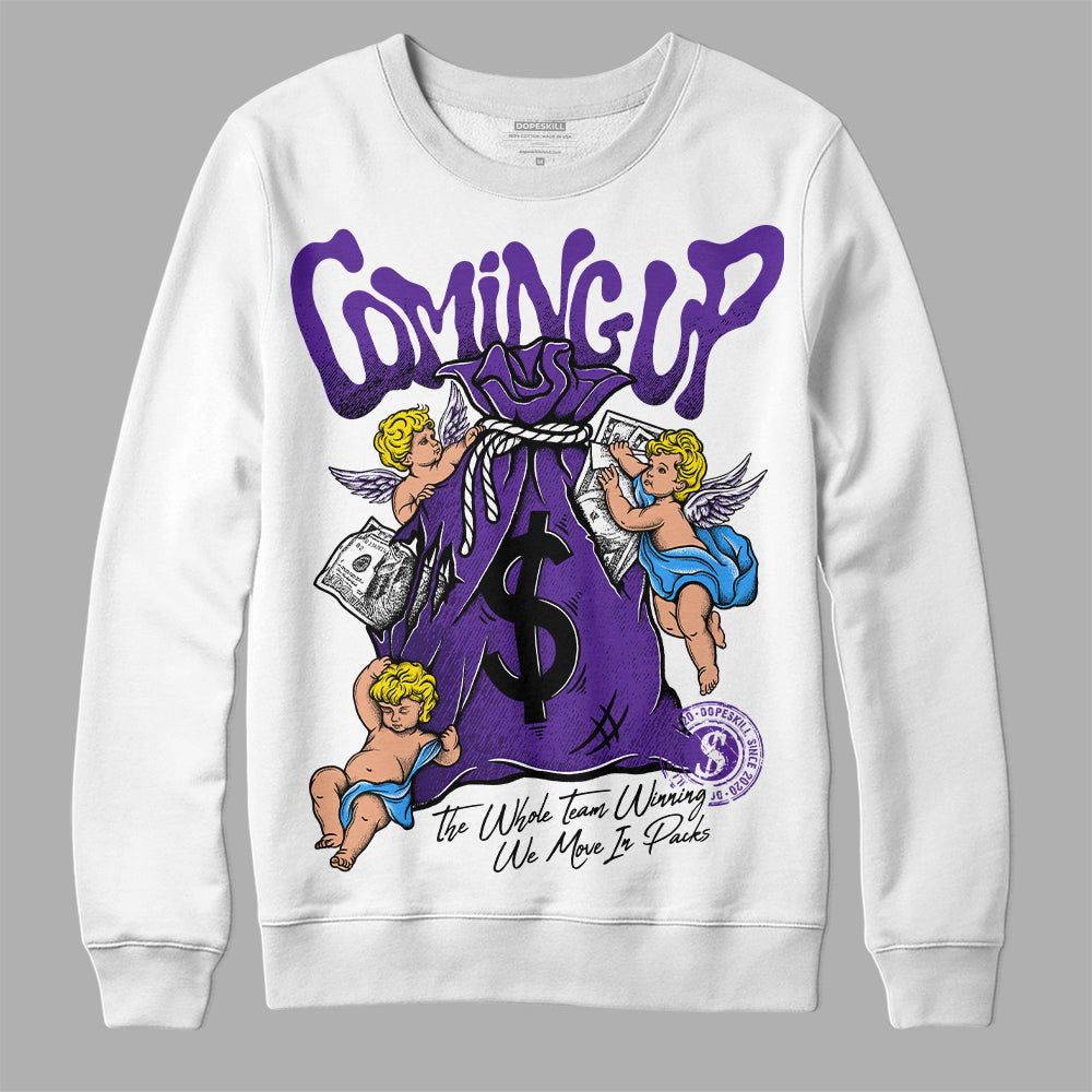 PURPLE Collection superstreetwear Sweatshirt Money Bag Coming Up Graphic