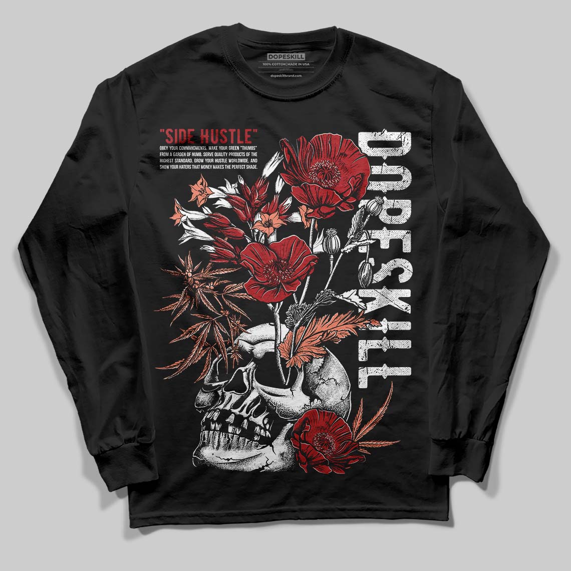 Rare Air Cinnabar 1s superstreetwear Long Sleeve T-Shirt Side Hustle Graphic