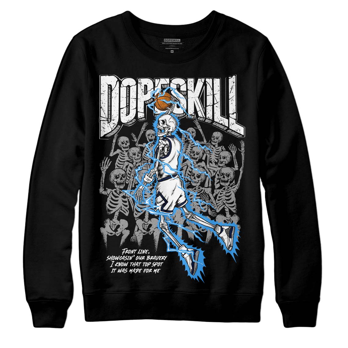 Midnight Navy 3s superstreetwear Sweatshirt Thunder Dunk Graphic