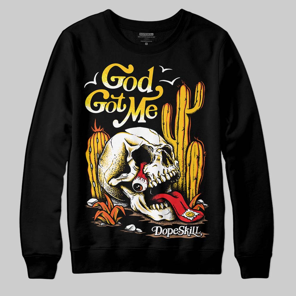 Yellow Collection superstreetwear Sweatshirt God Got Me Graphic