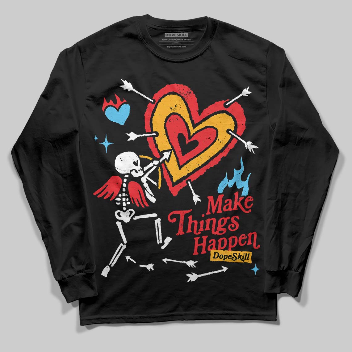 Red Collection superstreetwear Long Sleeve T-Shirt Make Things Happen Graphic