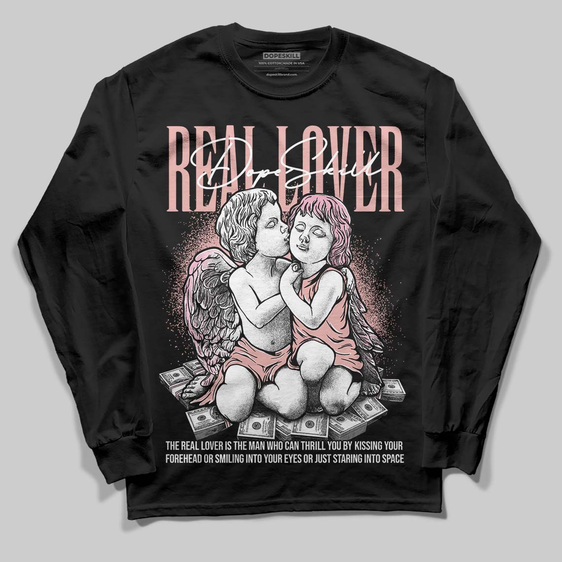 Rust Pink 1s 2025 superstreetwear Long Sleeve T-Shirt Real Lover Graphic