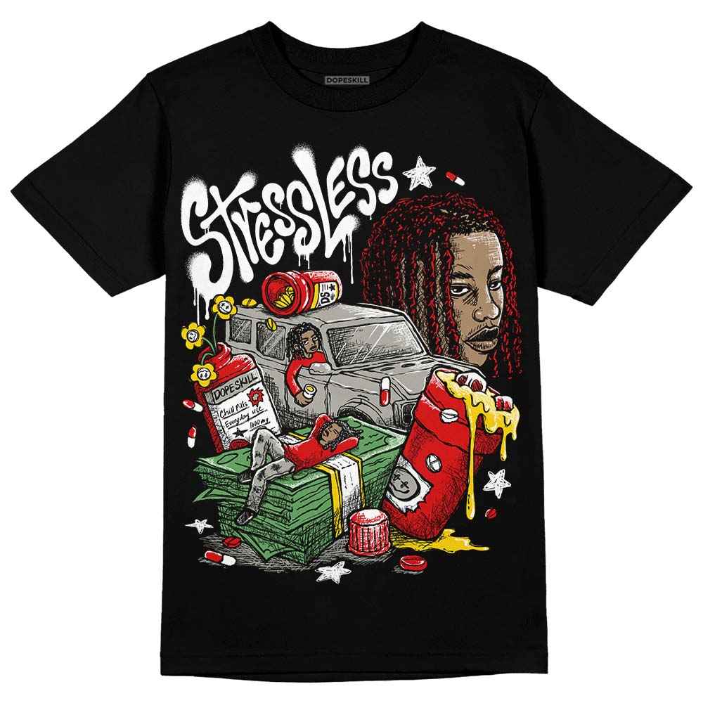 Fire Red 3s superstreetwear T-Shirt Stressless Graphic