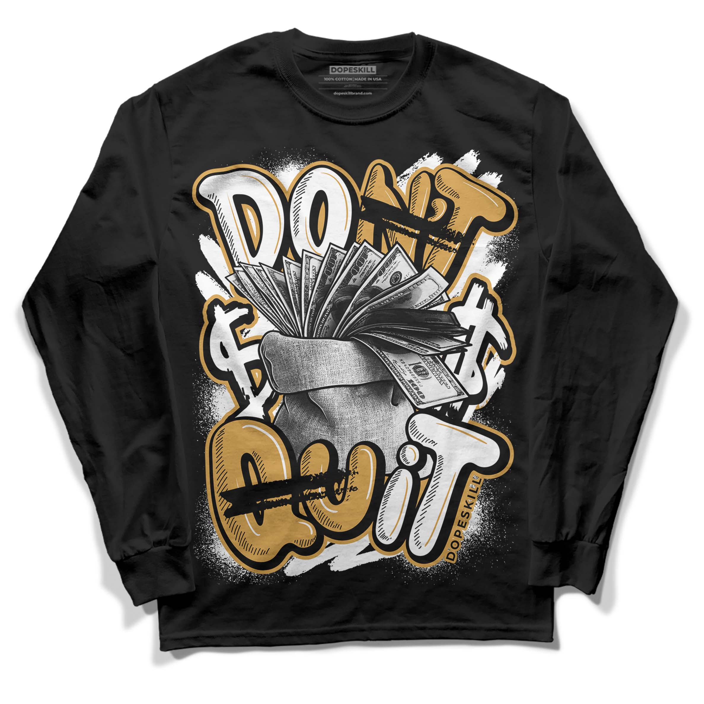 Gratitude 11s superstreetwear Long Sleeve T-Shirt Don't Quit Graphic
