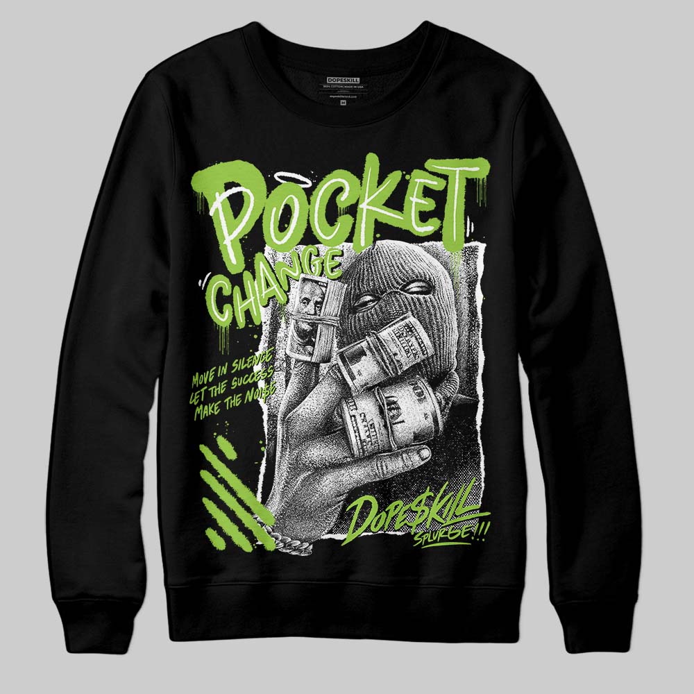 Neon Green Collection superstreetwear Sweatshirt Pocket Change Graphic