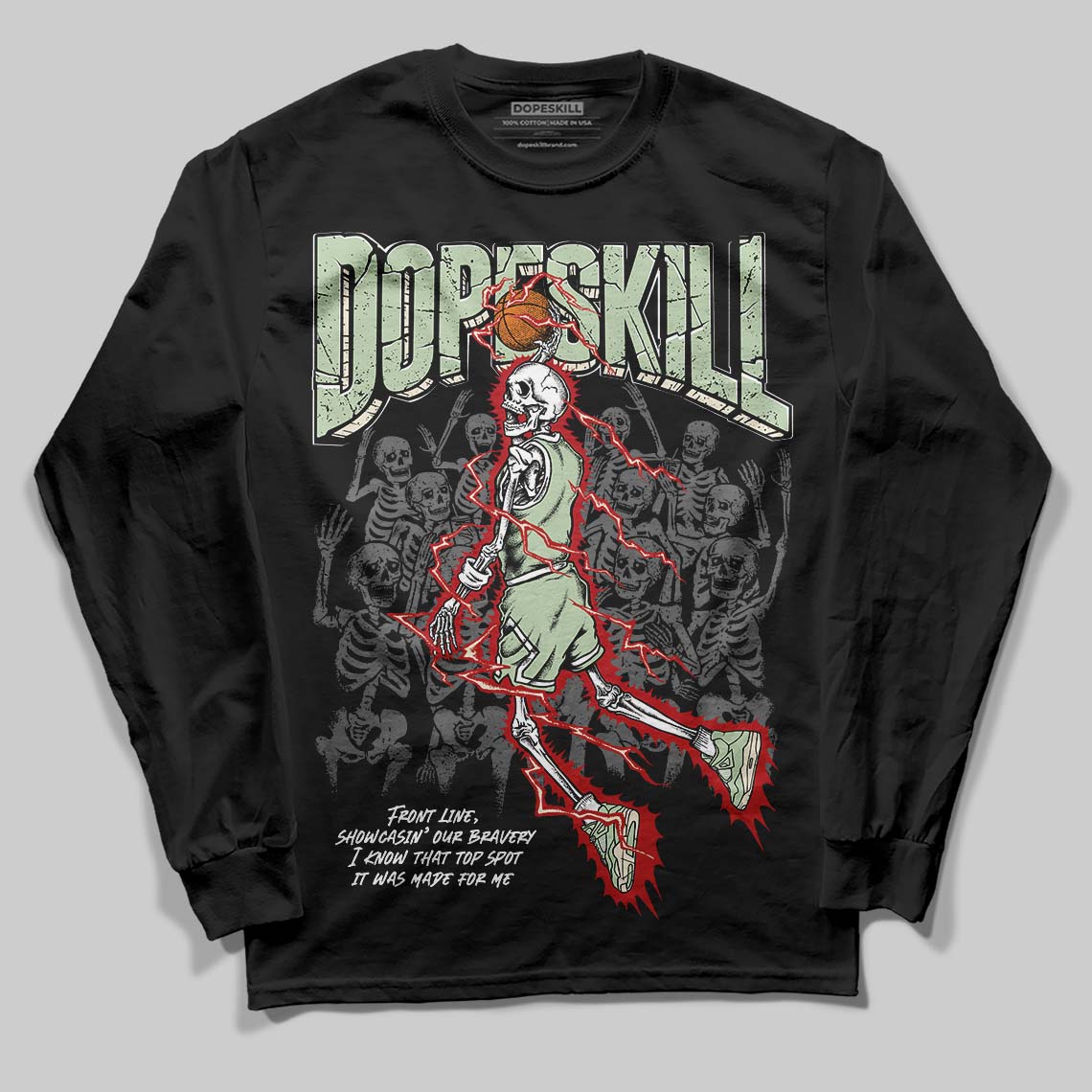 Seafoam 4s 2025 superstreetwear Long Sleeve T-Shirt Thunder Dunk Graphic