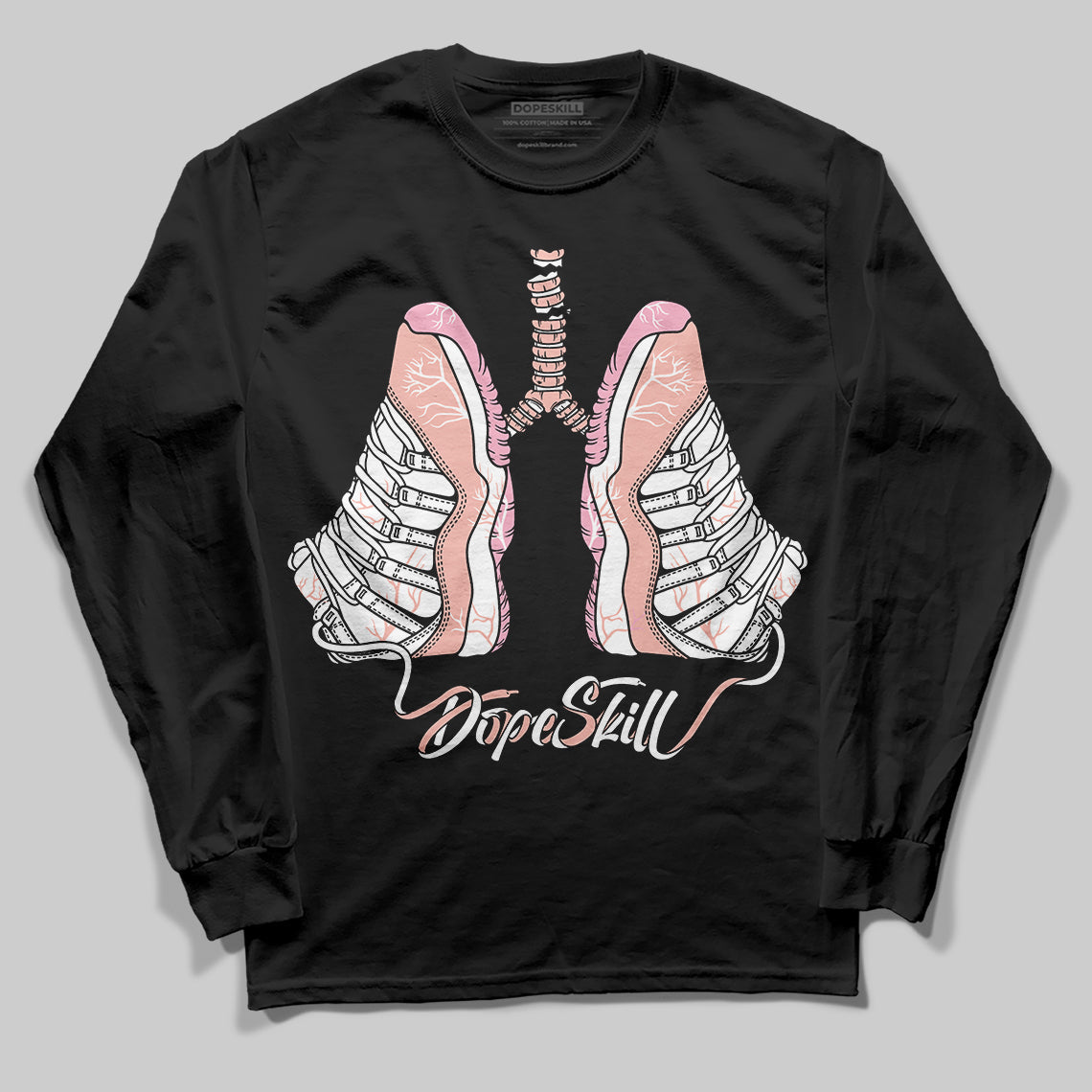 Legend Pink 11s superstreetwear Long Sleeve T-Shirt Breathe Graphic