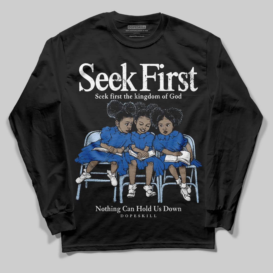 Space Jam 11s superstreetwear Long Sleeve T-Shirt New Seek First Graphic