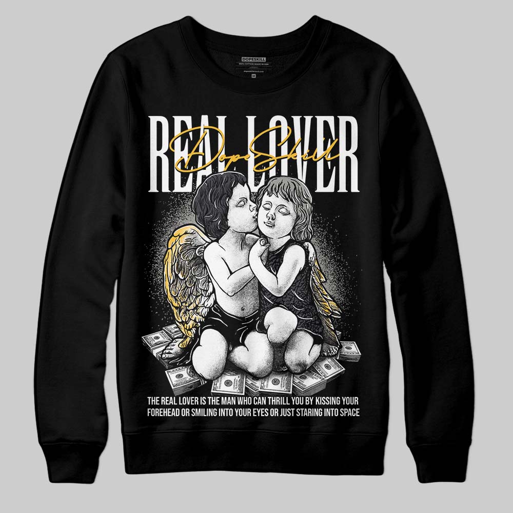 Black Cat 3s superstreetwear Sweatshirt Real Lover Graphic