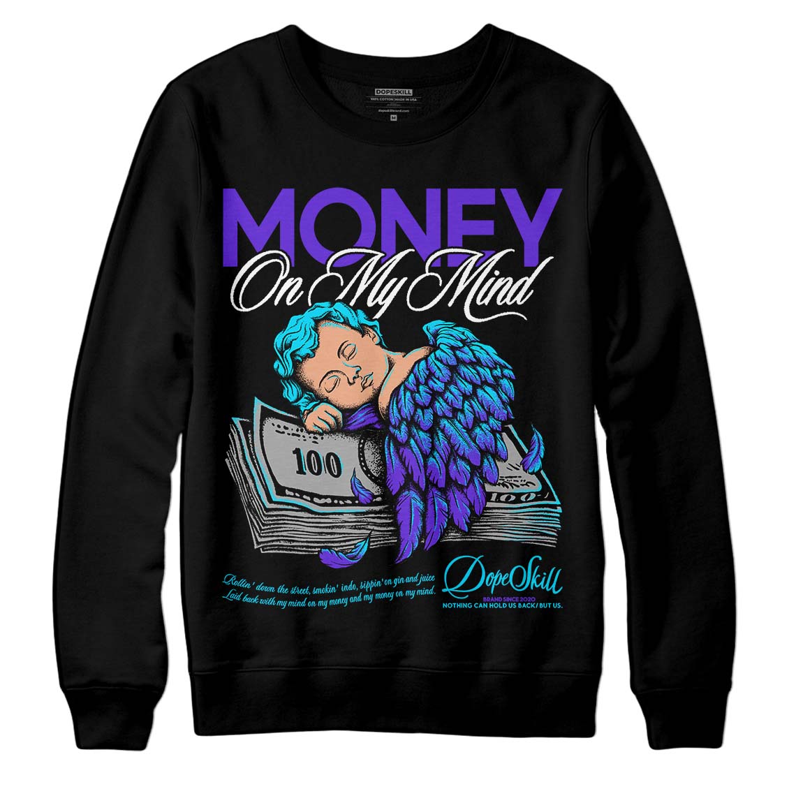 Aqua 6s superstreetwear Sweatshirt MOMM Graphic