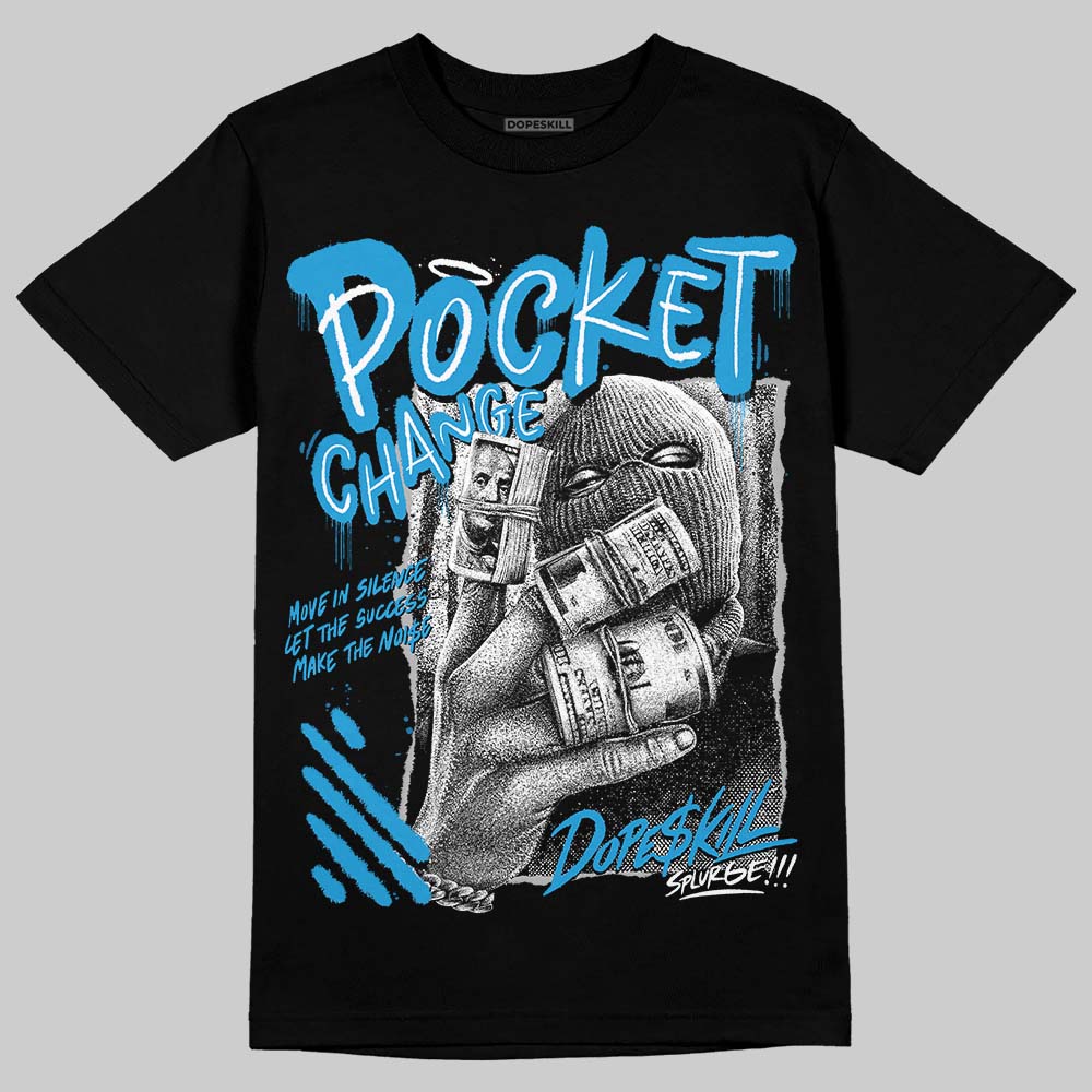 Military Blue 4s superstreetwear T-Shirt Pocket Change Graphic