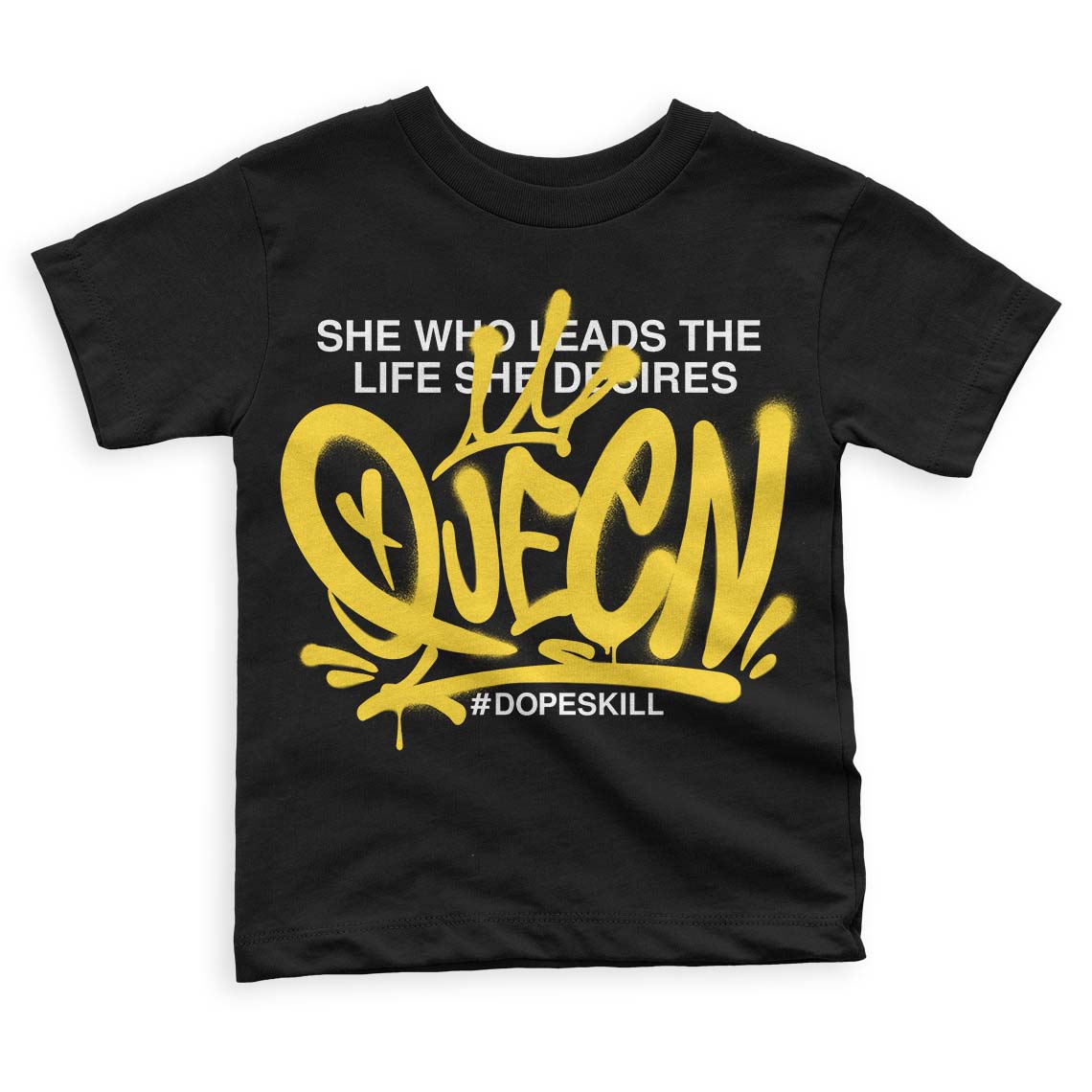 Black Tour Yellow AJ 4 Thunder superstreetwear Toddler Kids T-shirt Queen Graphic
