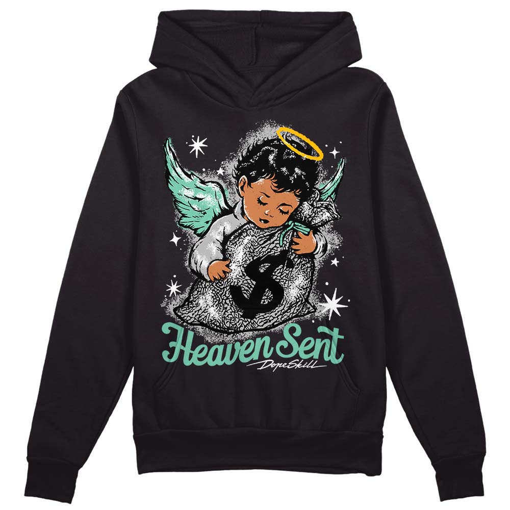 Green Glow 3s superstreetwear Hoodie Sweatshirt Heaven Sent Graphic