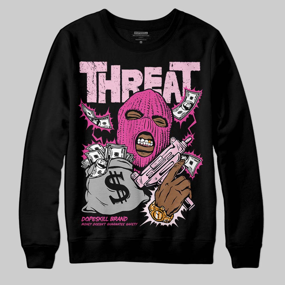 Pink Collection superstreetwear Sweatshirt Under Threat Graphic