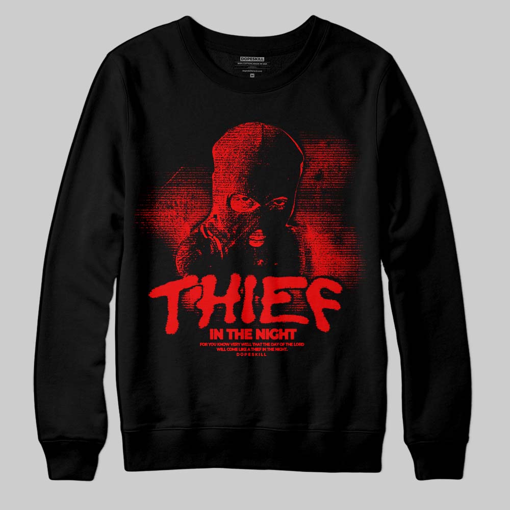 Cherry 11s superstreetwear Sweatshirt Thief In The Night Graphic