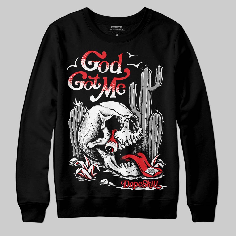 Black and White Collection superstreetwear Sweatshirt God Got Me Graphic