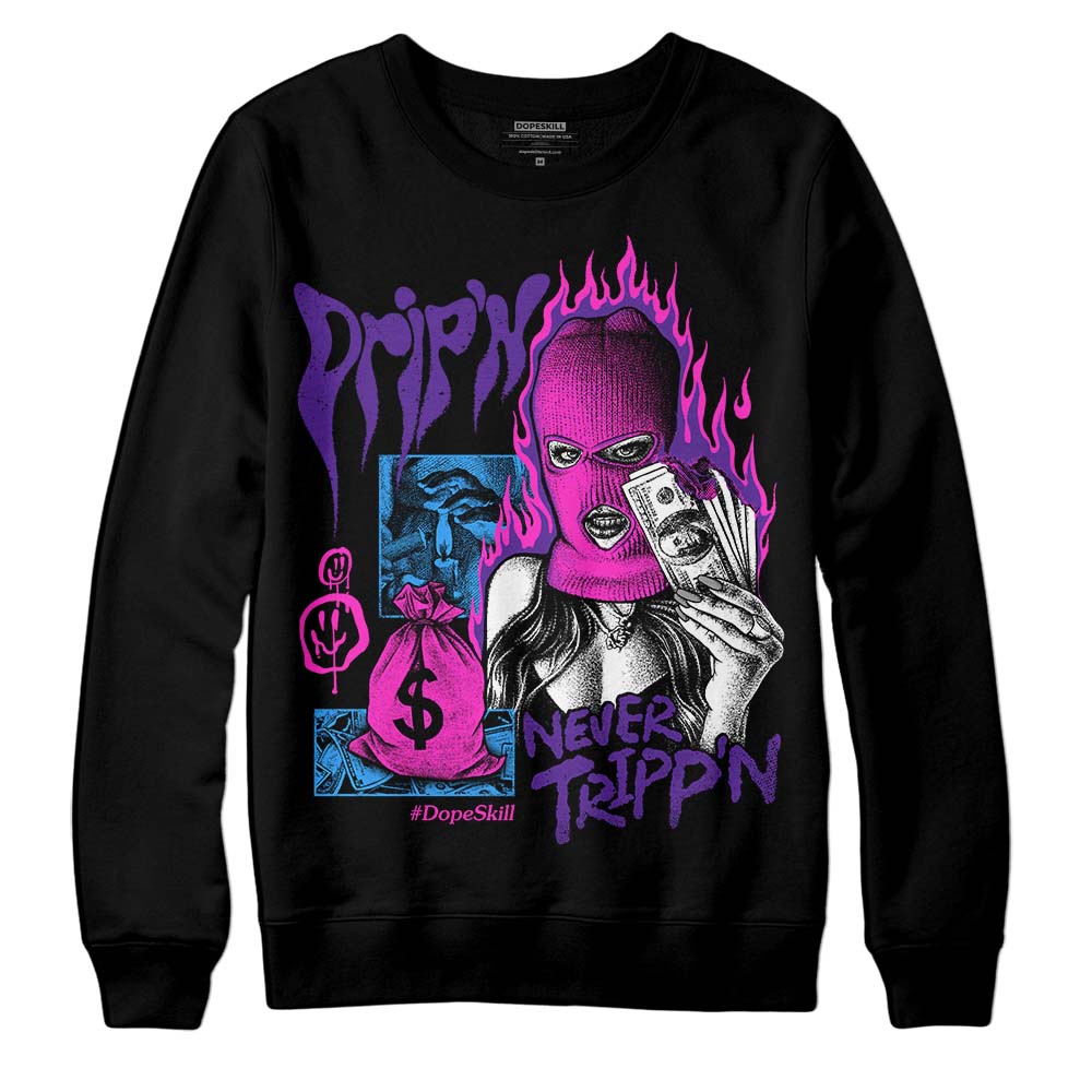 PURPLE Collection superstreetwear Sweatshirt Drip'n Never Tripp'n Graphic
