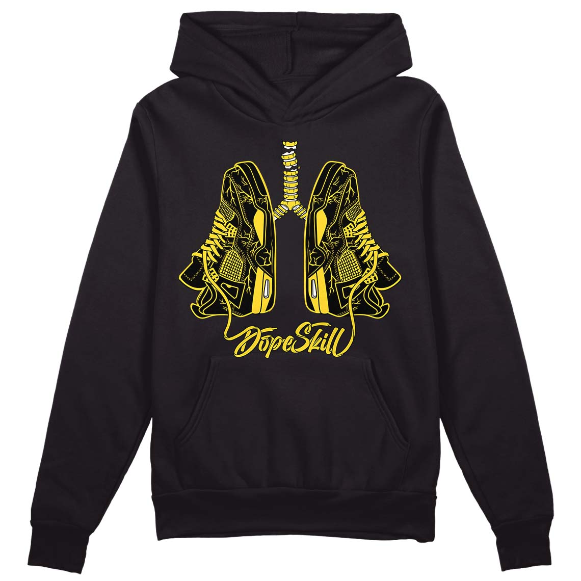 Black Tour Yellow AJ 4 Thunder superstreetwear Hoodie Sweatshirt Breathe Graphic