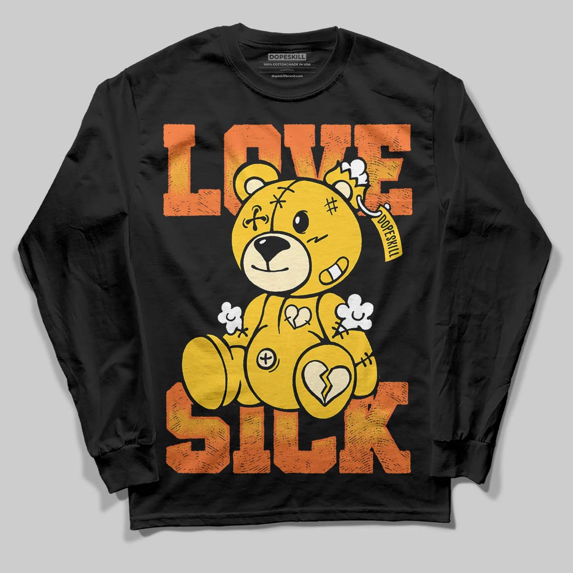 Yellow Collection superstreetwear Long Sleeve T-Shirt Love Sick Graphic