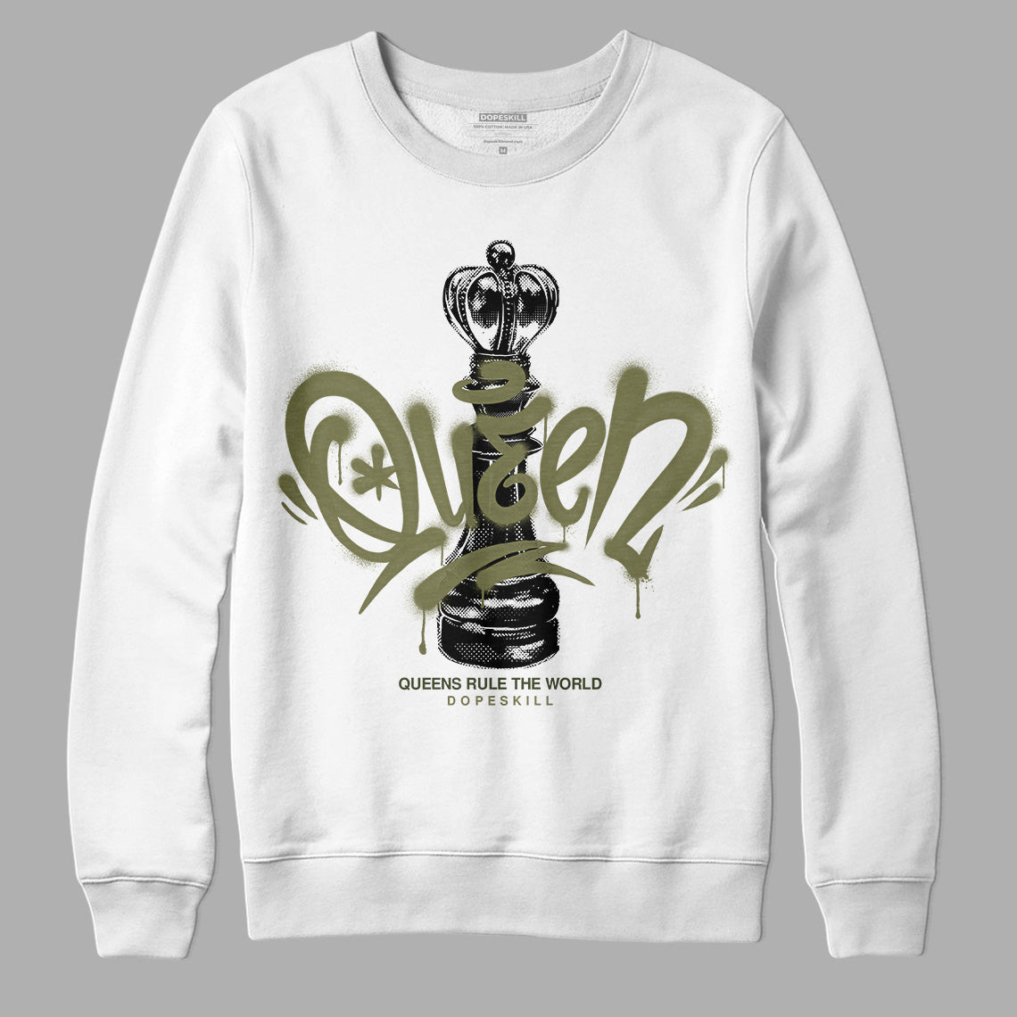 Craft Olive 4s superstreetwear Sweatshirt Queen Chess Graphic